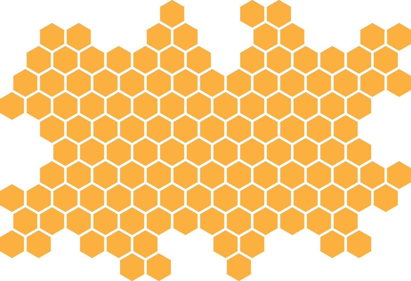 modern abstract light orange color creative honeycomb polygon pattern that can be used as a background or texture vector