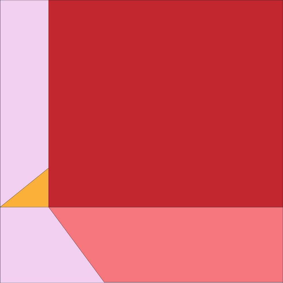 a red square with a yellow triangle on top vector