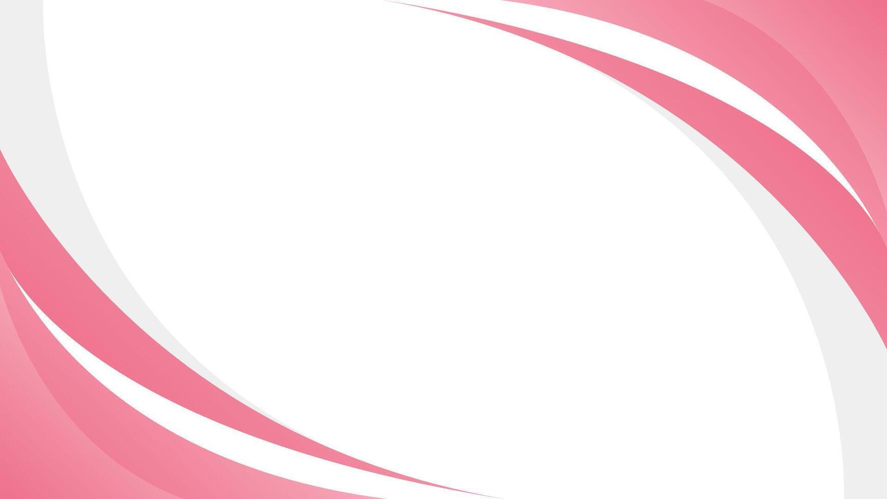 Abstract pink and white curve background. Pink beauty dynamic wallpaper. Template banner background vector