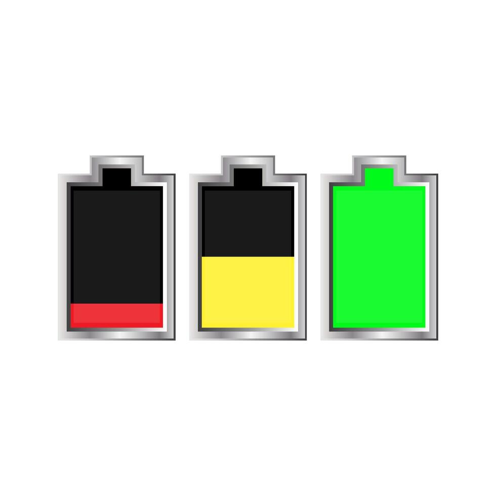 Battery Charge Levels vector