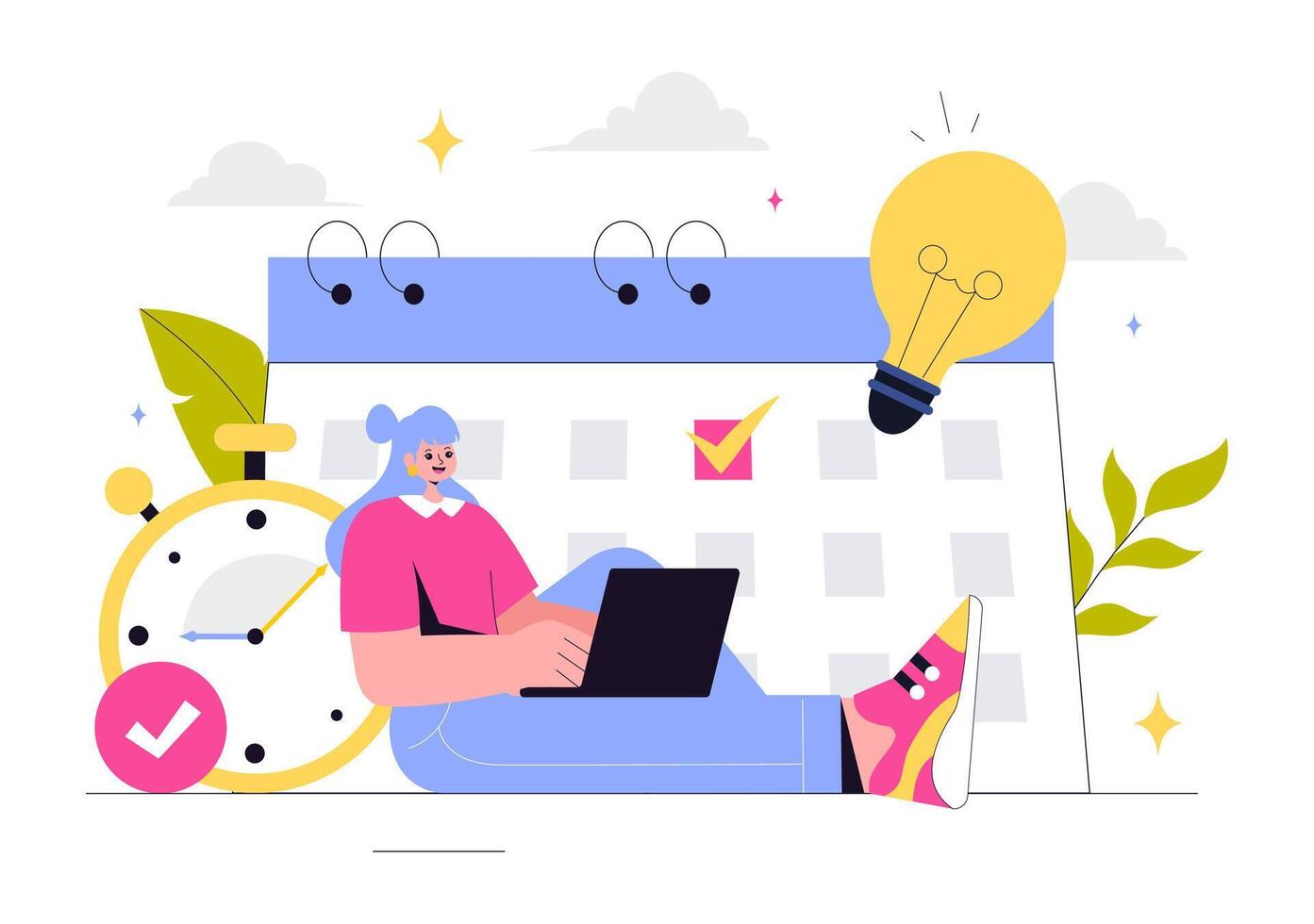 Personal Growth and Skill Improvement Illustration for Professional Development vector