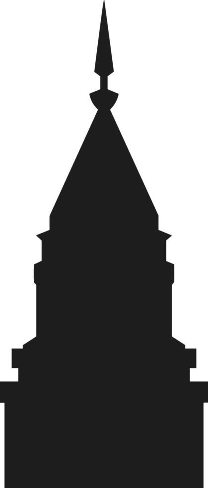 Minaret Silhouette Illustration for Islamic Design vector