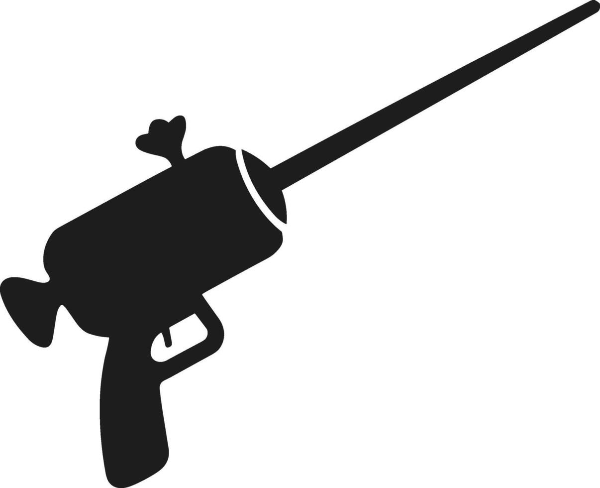 Water Gun Silhouette Icon vector