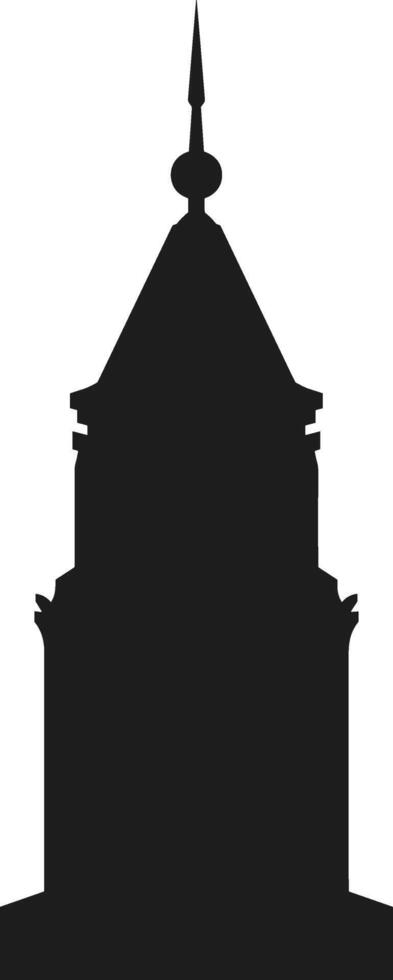 Islamic Minaret Silhouette - Elegant Illustration vector