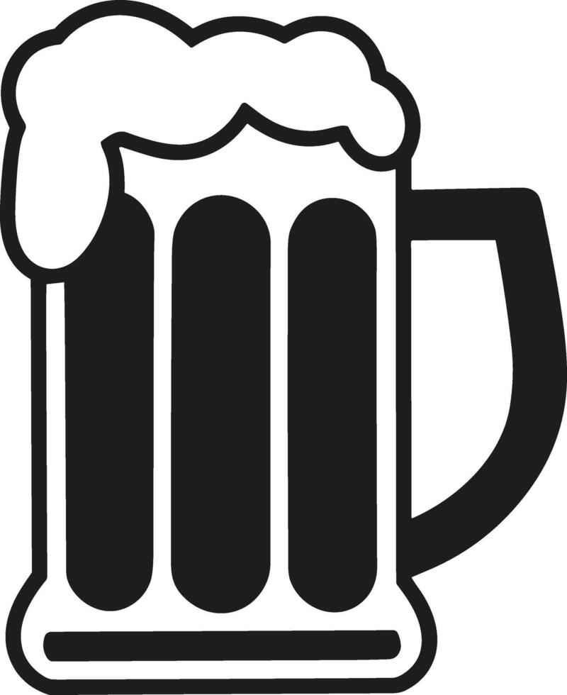 Beer Mug Silhouette Illustration vector