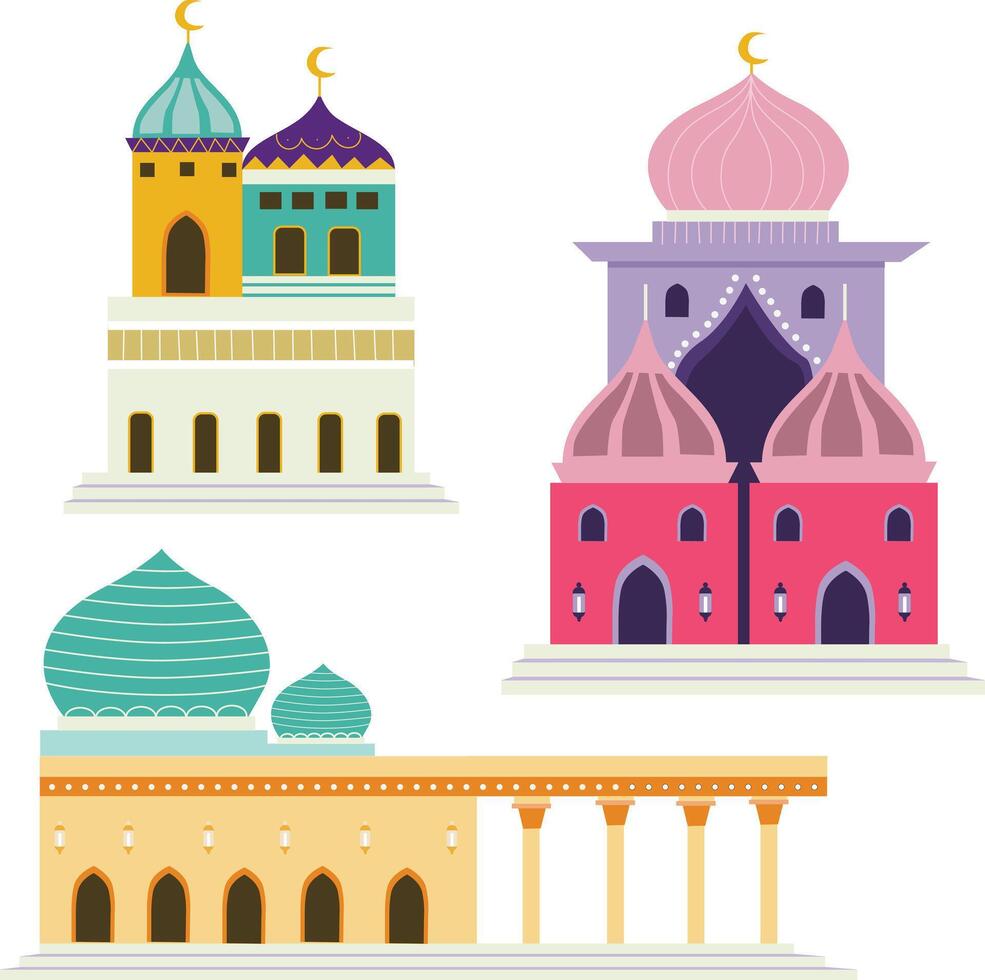 Colorful Mosque Illustration vector