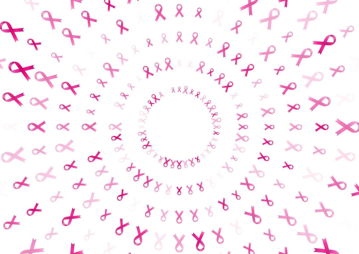 Pink ribbon tape background vector