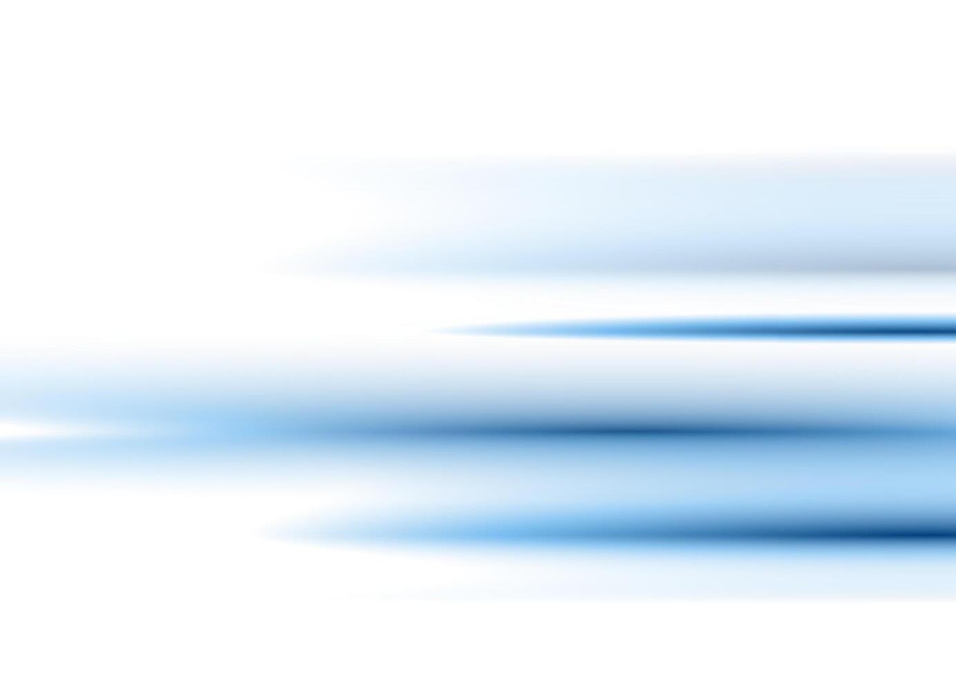 Minimal blue smooth stripes abstract concept background vector
