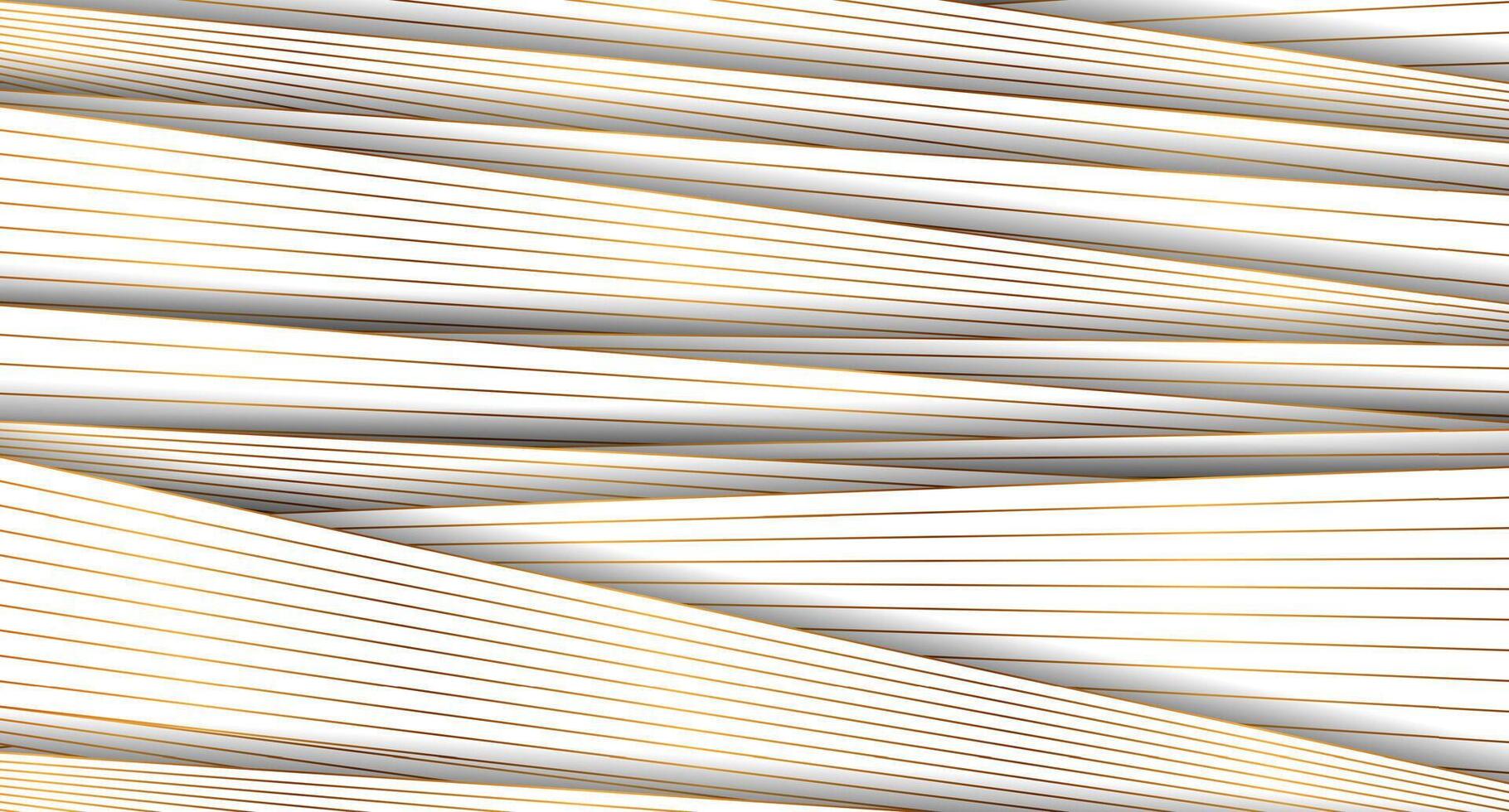 Grey corporate striped abstract background with golden lines vector