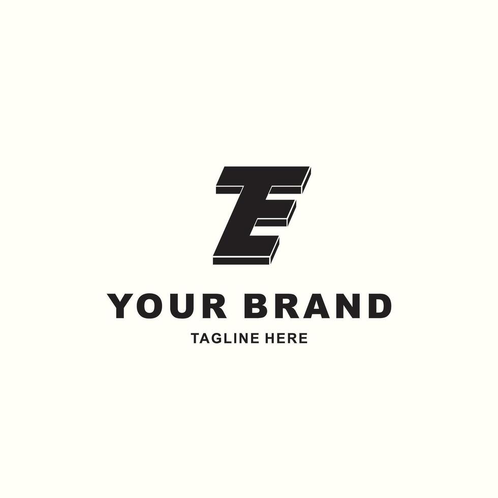 logo combining the letters T and E vector