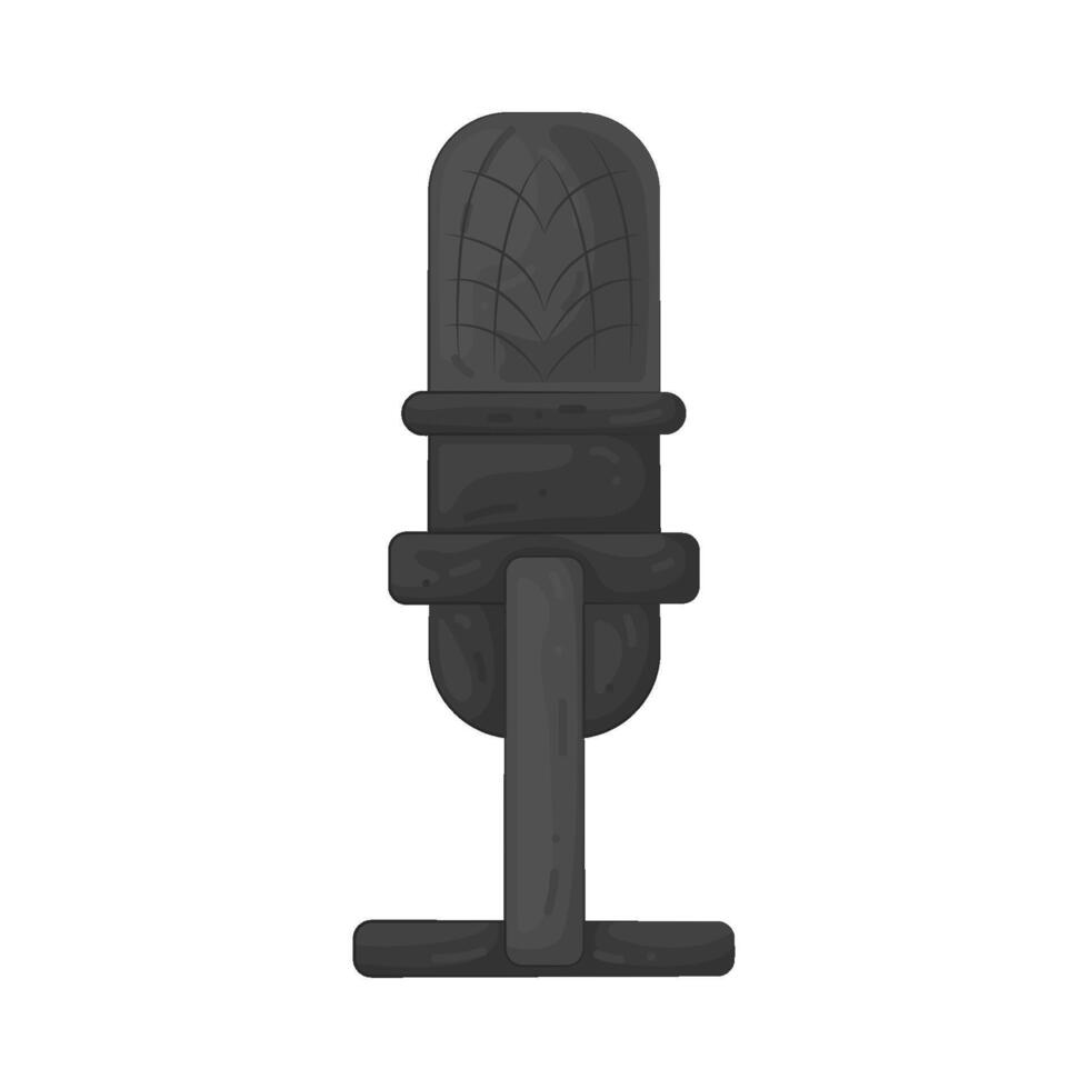illustration of a microphone vector