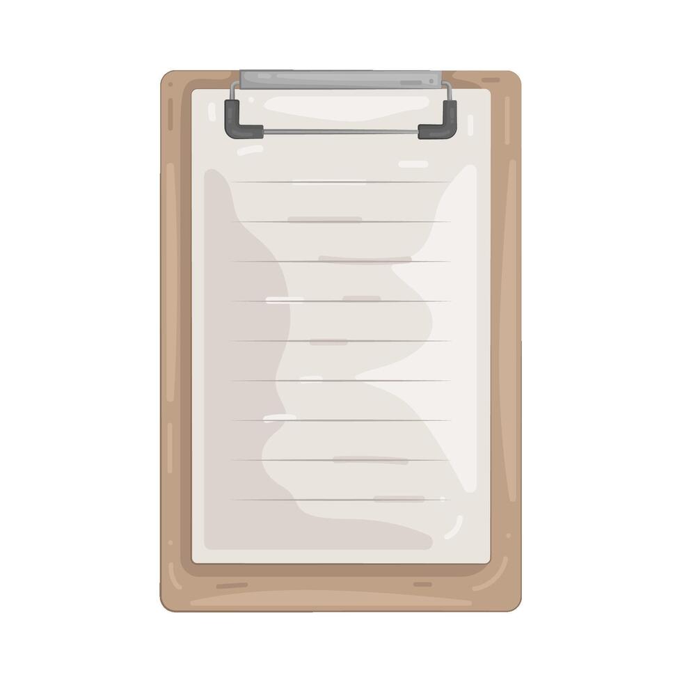 clipboard with paper vector