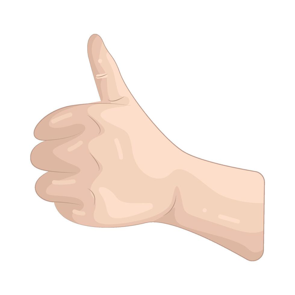 thumbs up hand illustration vector
