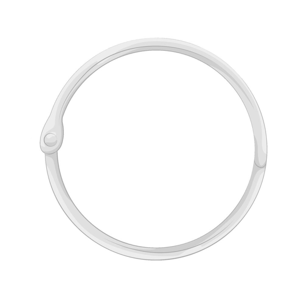 metal binder rings vector