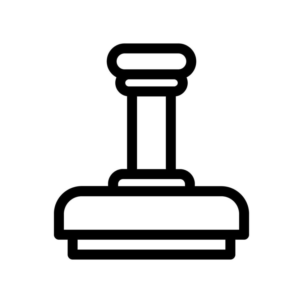 A clean and simple icon for stamp vector