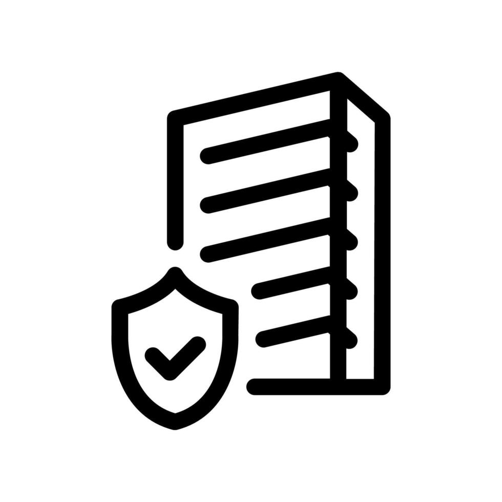 A clean and simple icon for home insurance vector