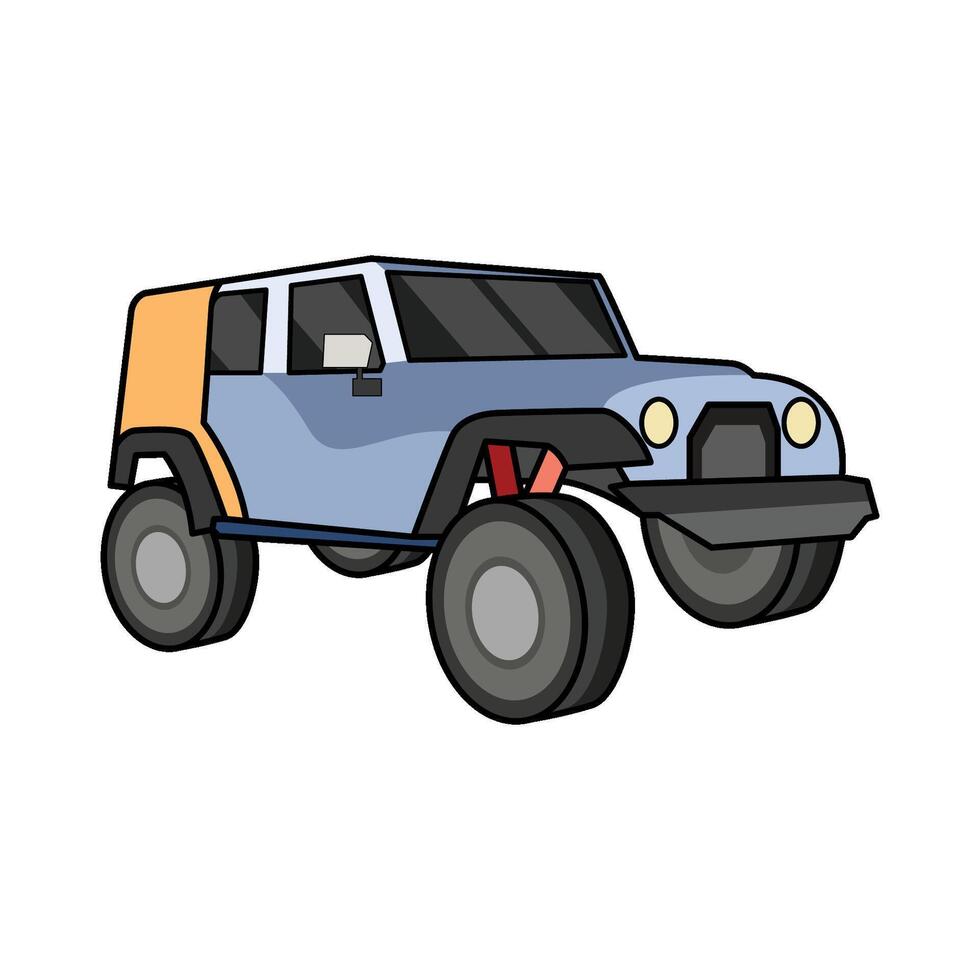 illustration of Off-Road Car vector
