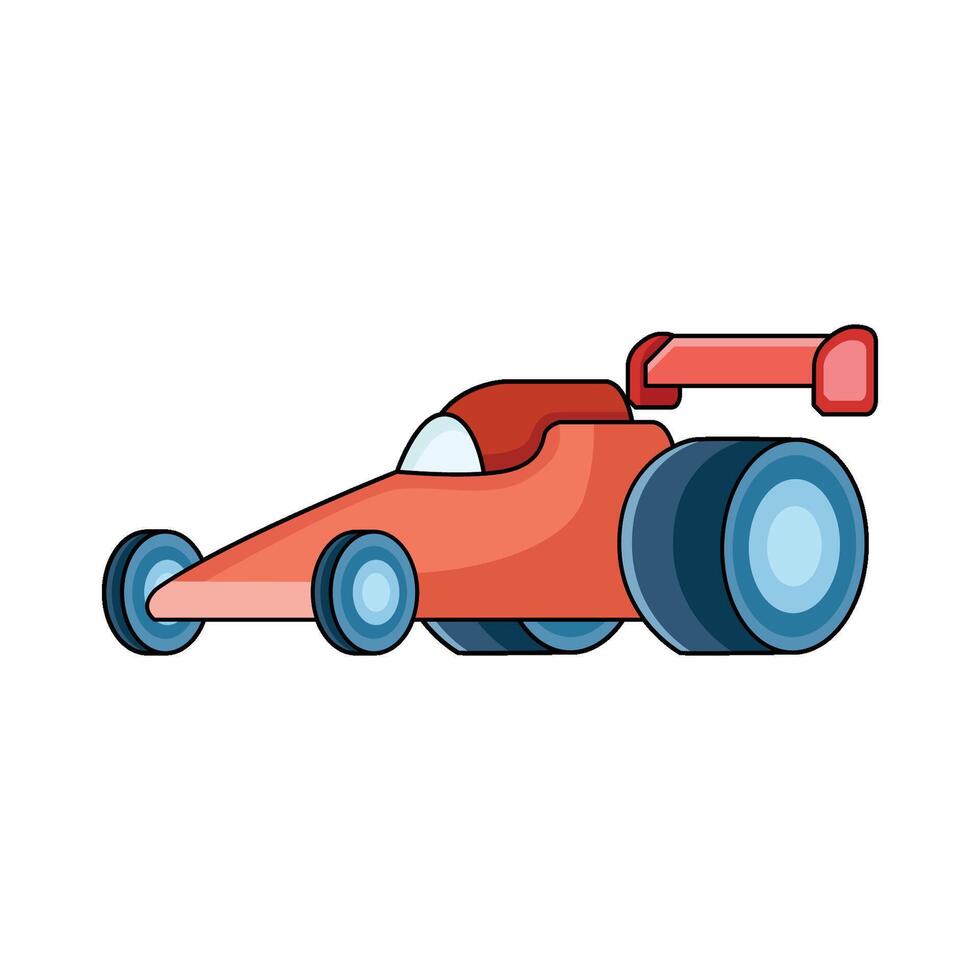 illustration of Dragster vector
