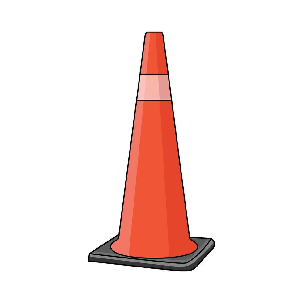A Traffic Cone illustration vector