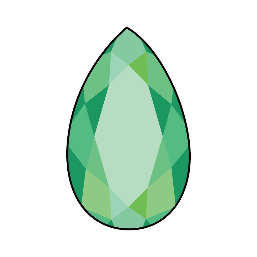 illustration of Emerald stone vector