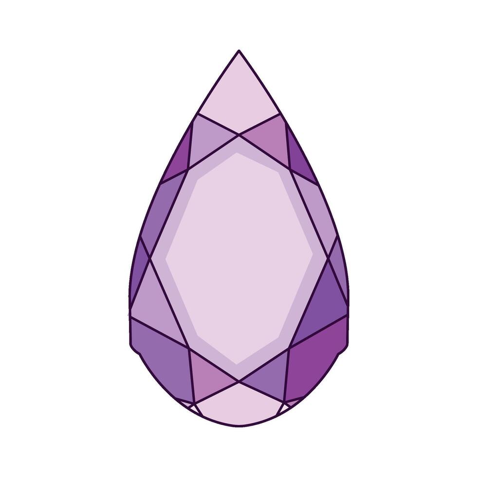 illustration of Amethyst stone vector