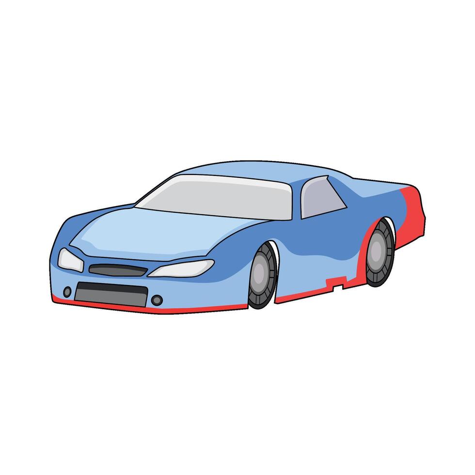 illustration of Racing Car vector
