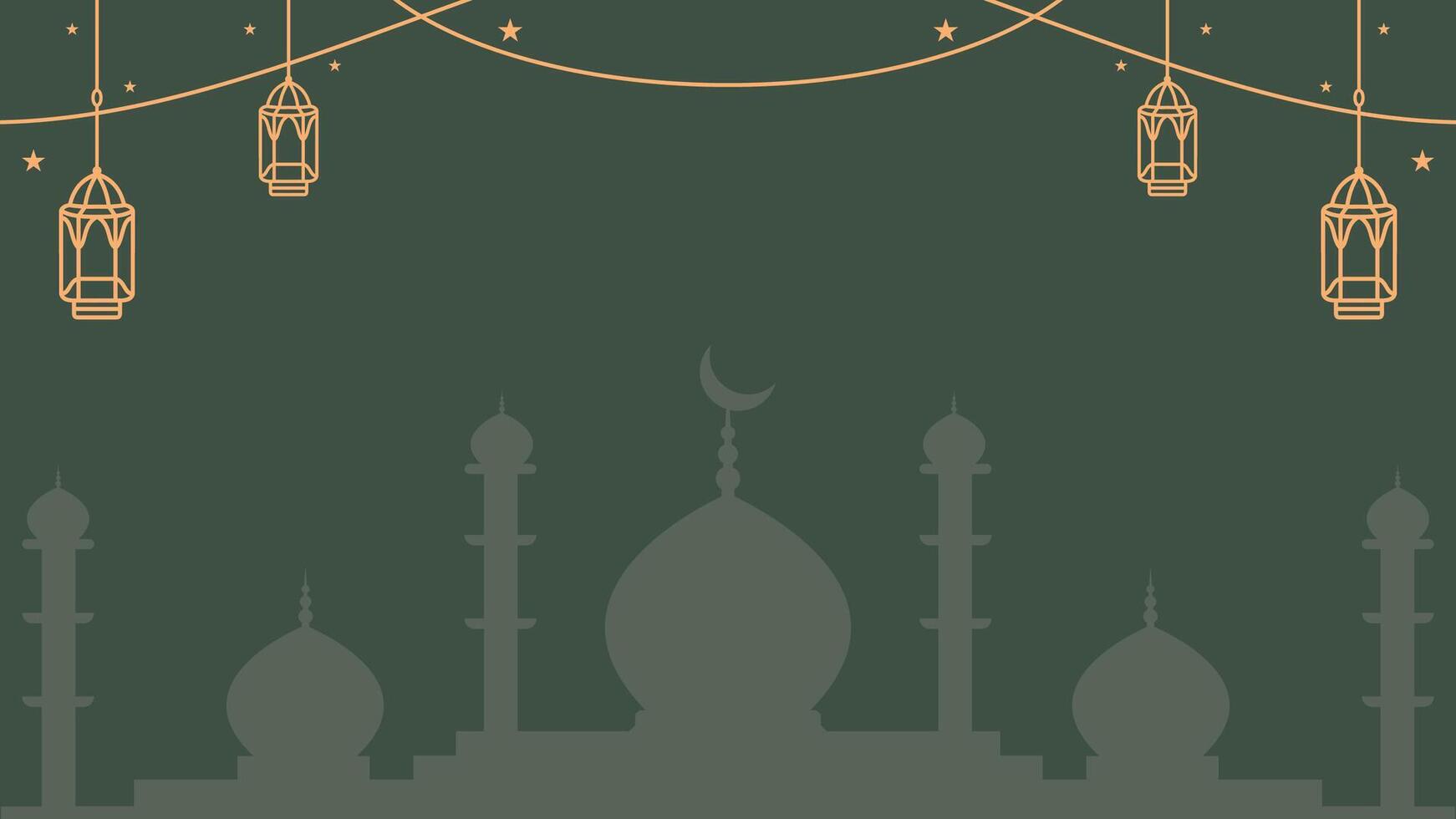 Flat design ramadan kareem background, vector