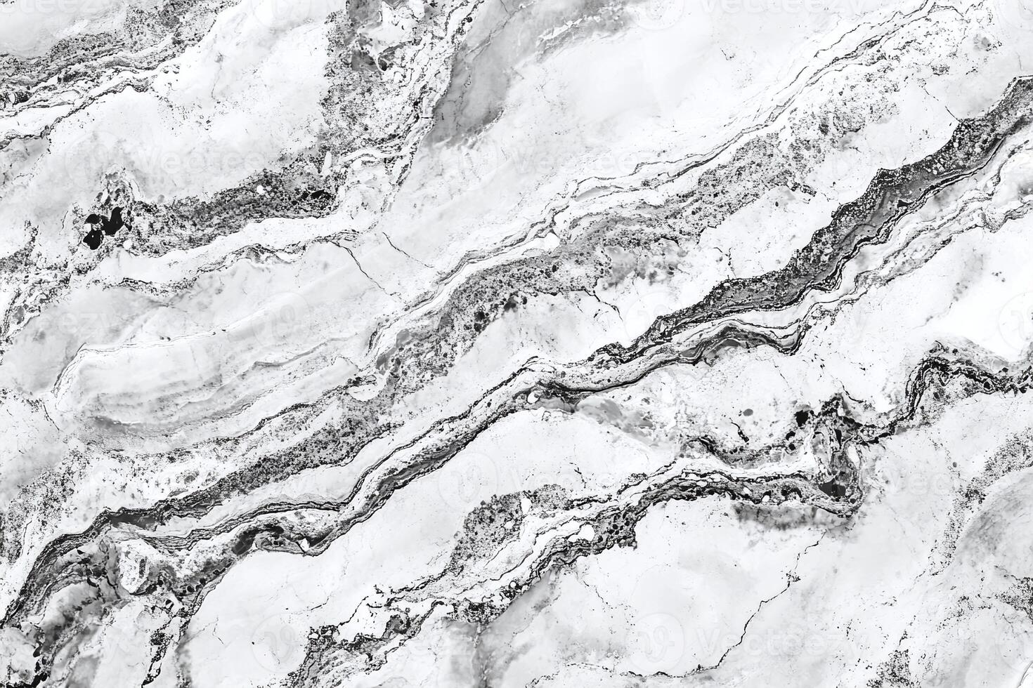 Black And White Marble Stone Texture With Natural Veins And Abstract Rock Patterns For Design photo