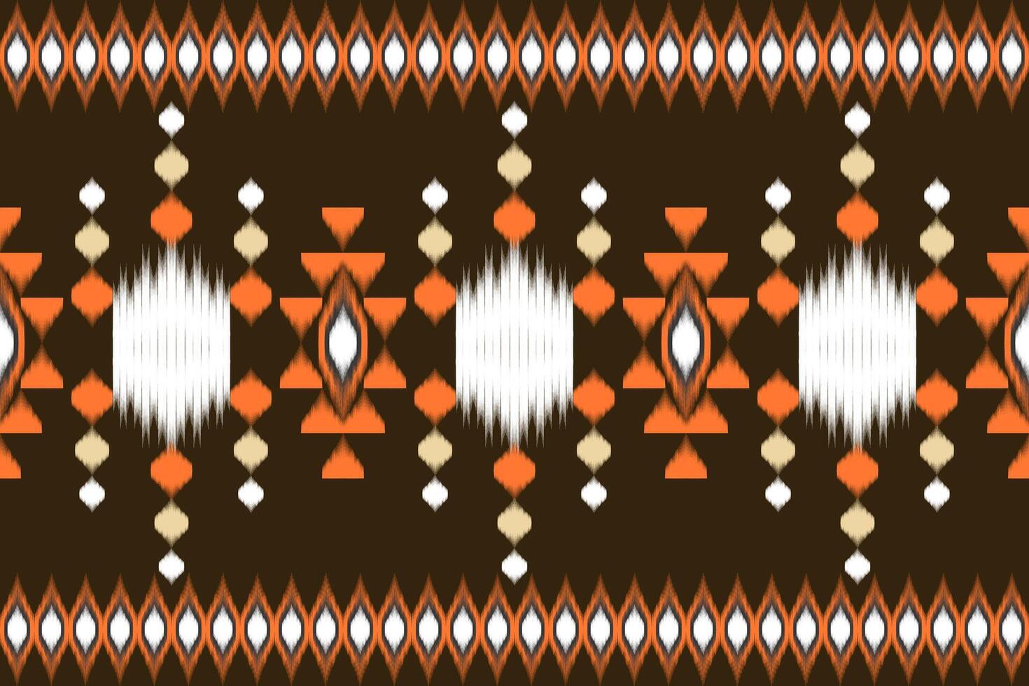 Ikat paisley seamless pattern, traditional seamless pattern, aztec style vector