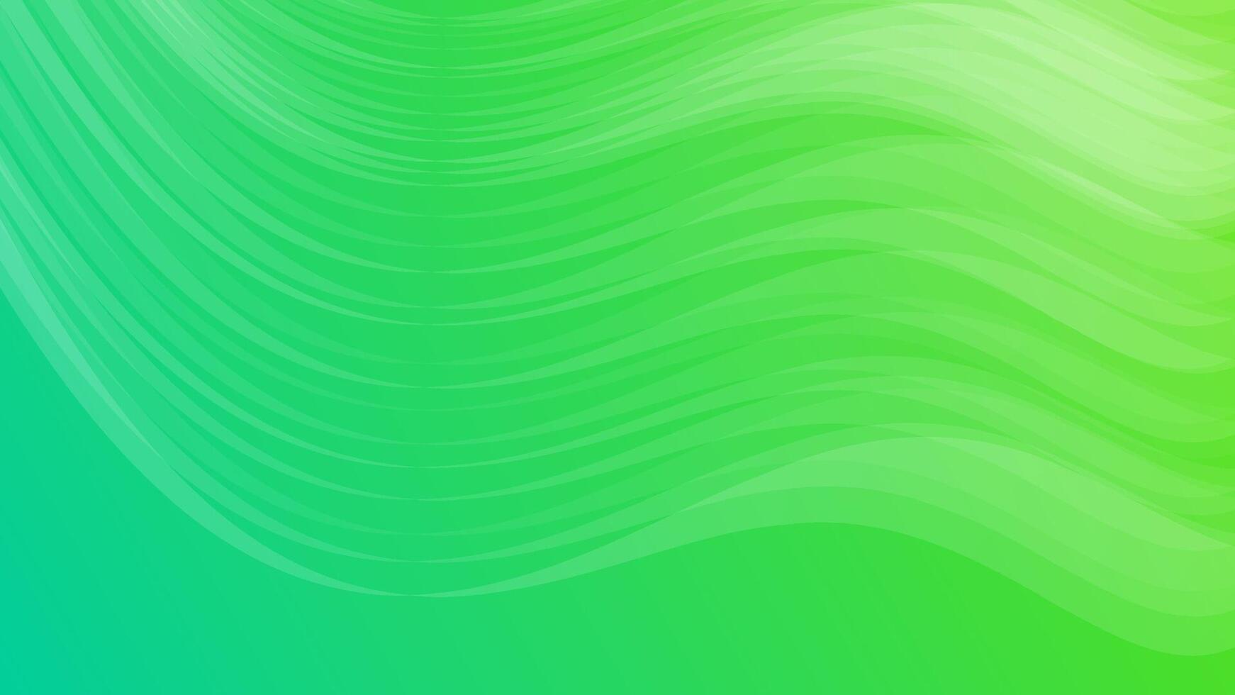 Modern green gradient backgrounds with wave lines. geometric abstract presentation backdrops. illustration vector