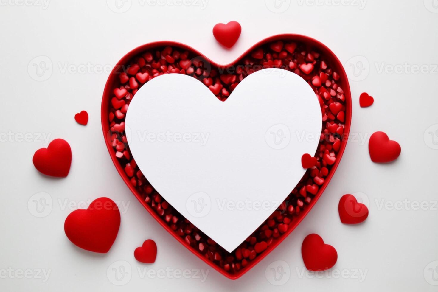 Love and Decoration on a Blank Canvas for Design photo