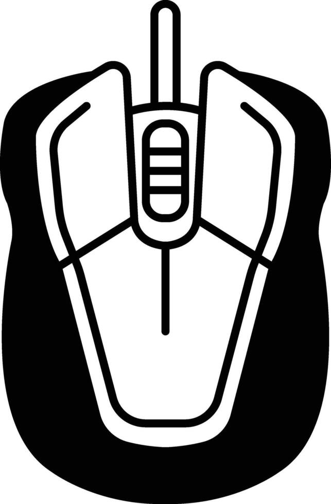 mouse with a white handle vector