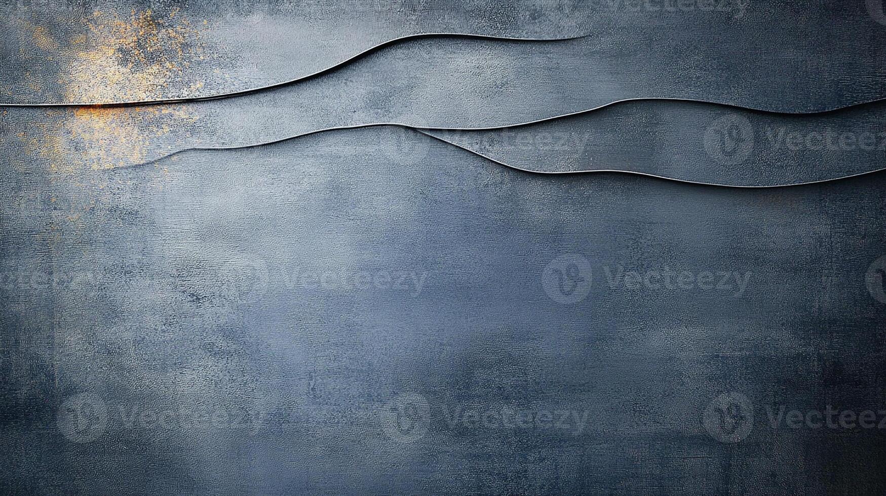 Dark Blue Textured Background with Abstract Wavy Lines photo
