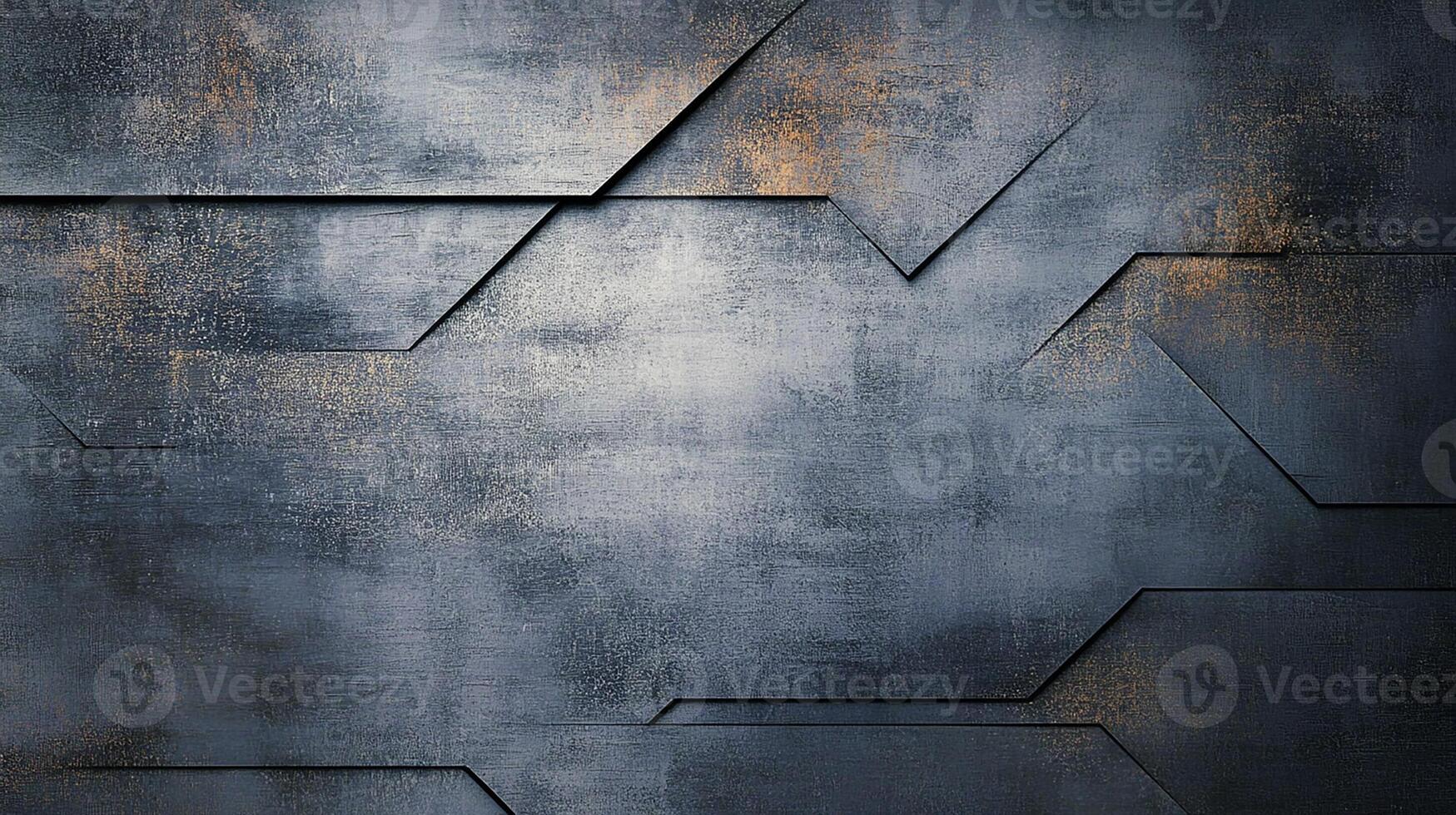 Dark Metallic Abstract Background with Geometric Shapes and Textured Design photo