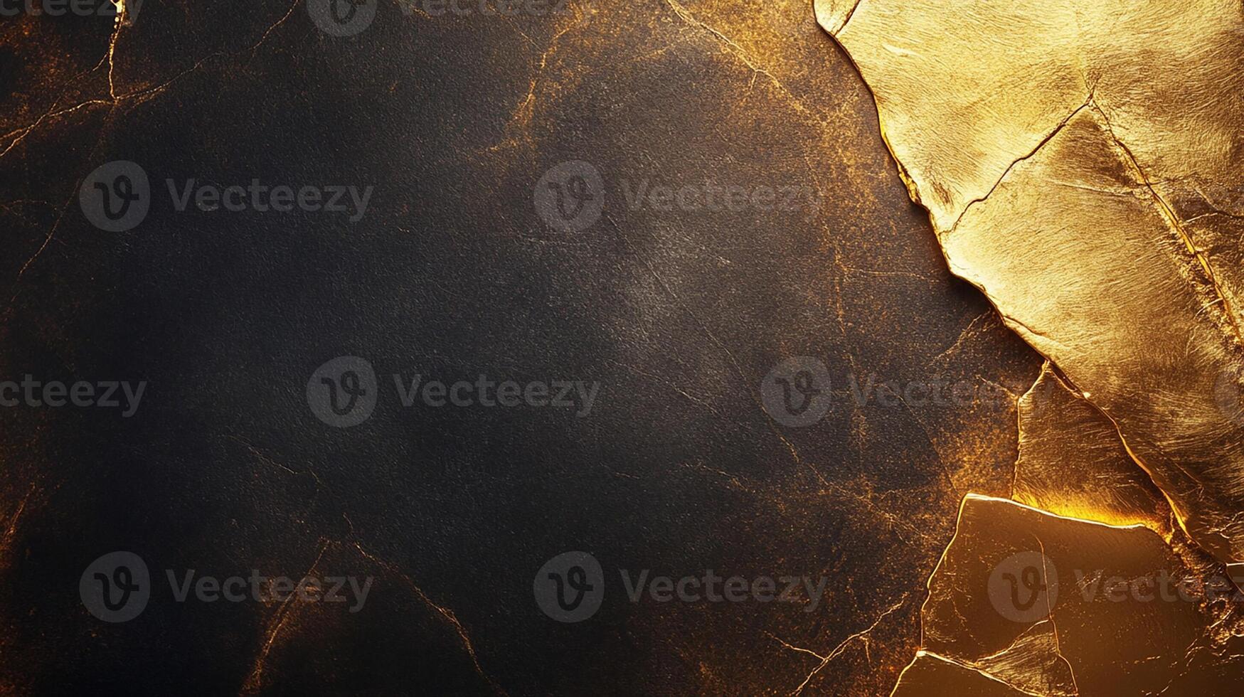 Luxurious Black and Gold Abstract Background with Metallic Texture photo