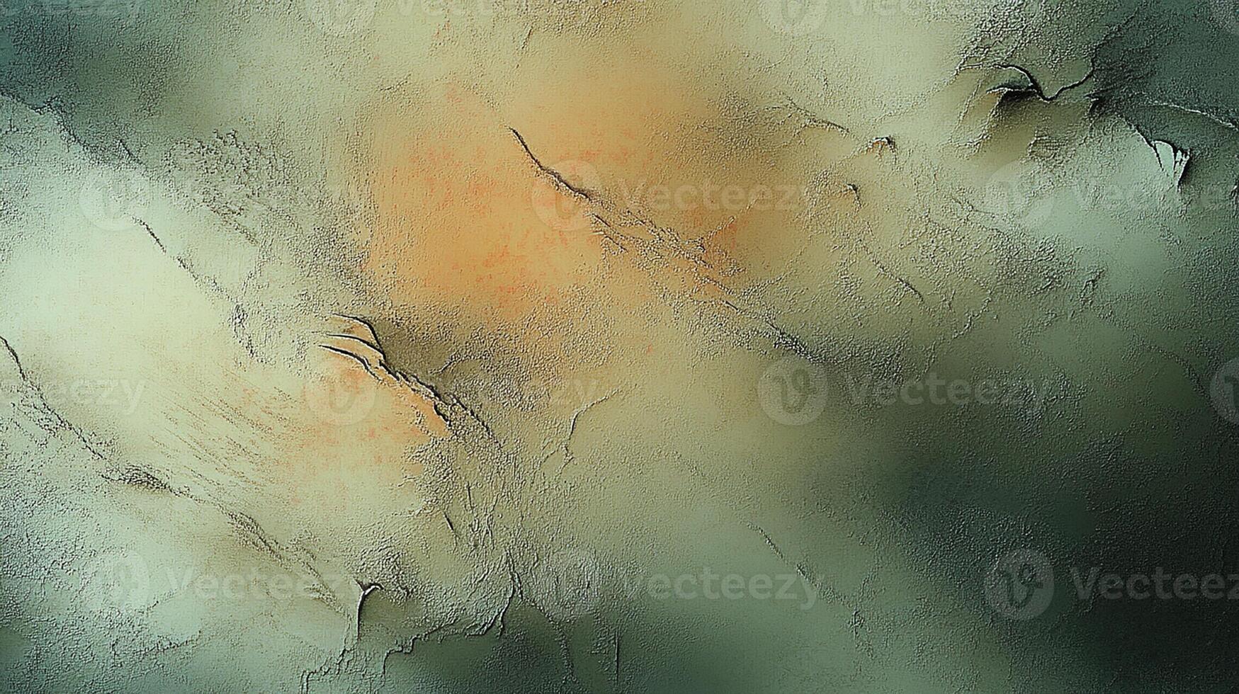 Abstract Textured Background with Green and Orange Tones photo