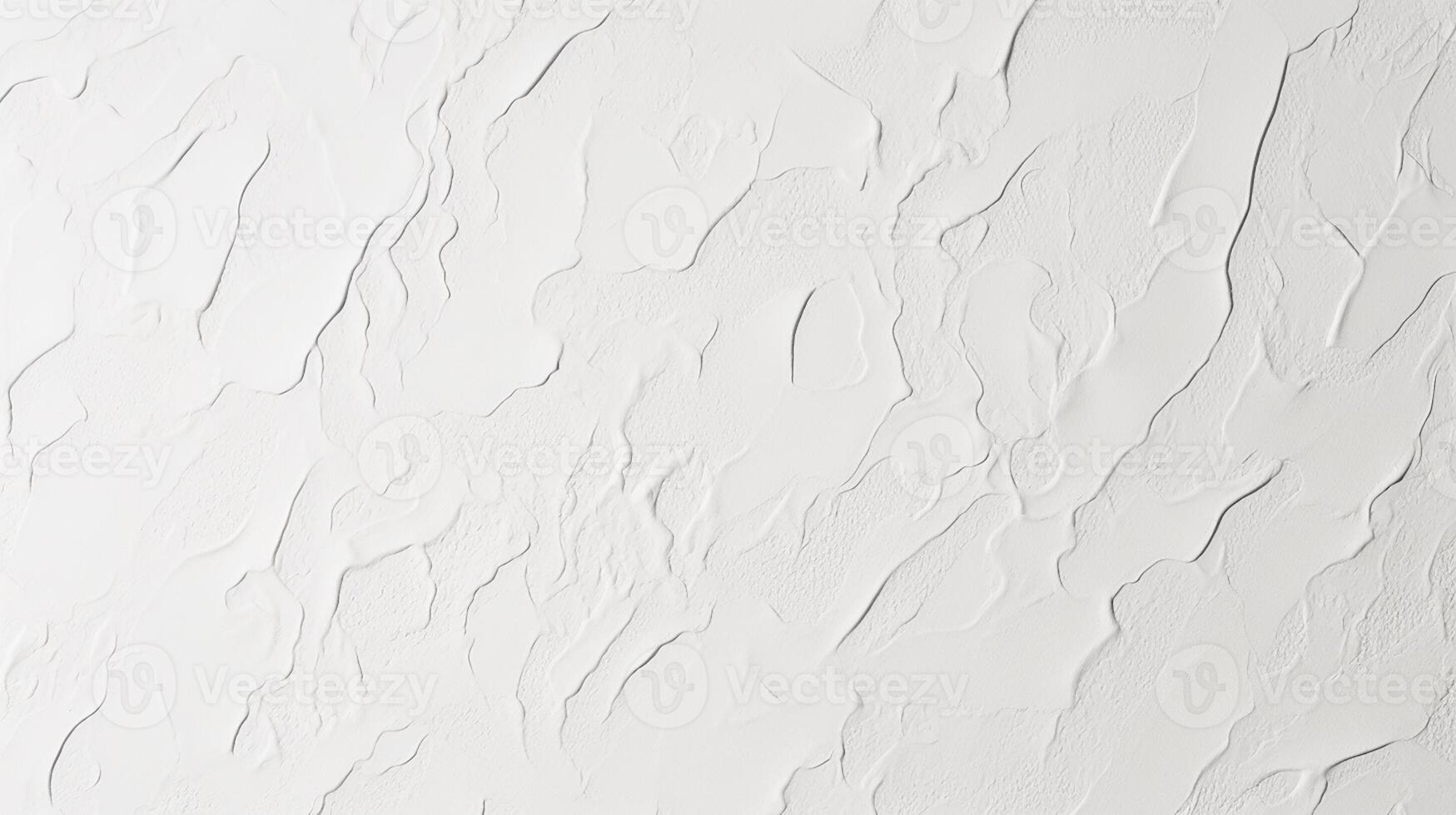 White Textured Plaster Wall Background with Abstract Patterns photo