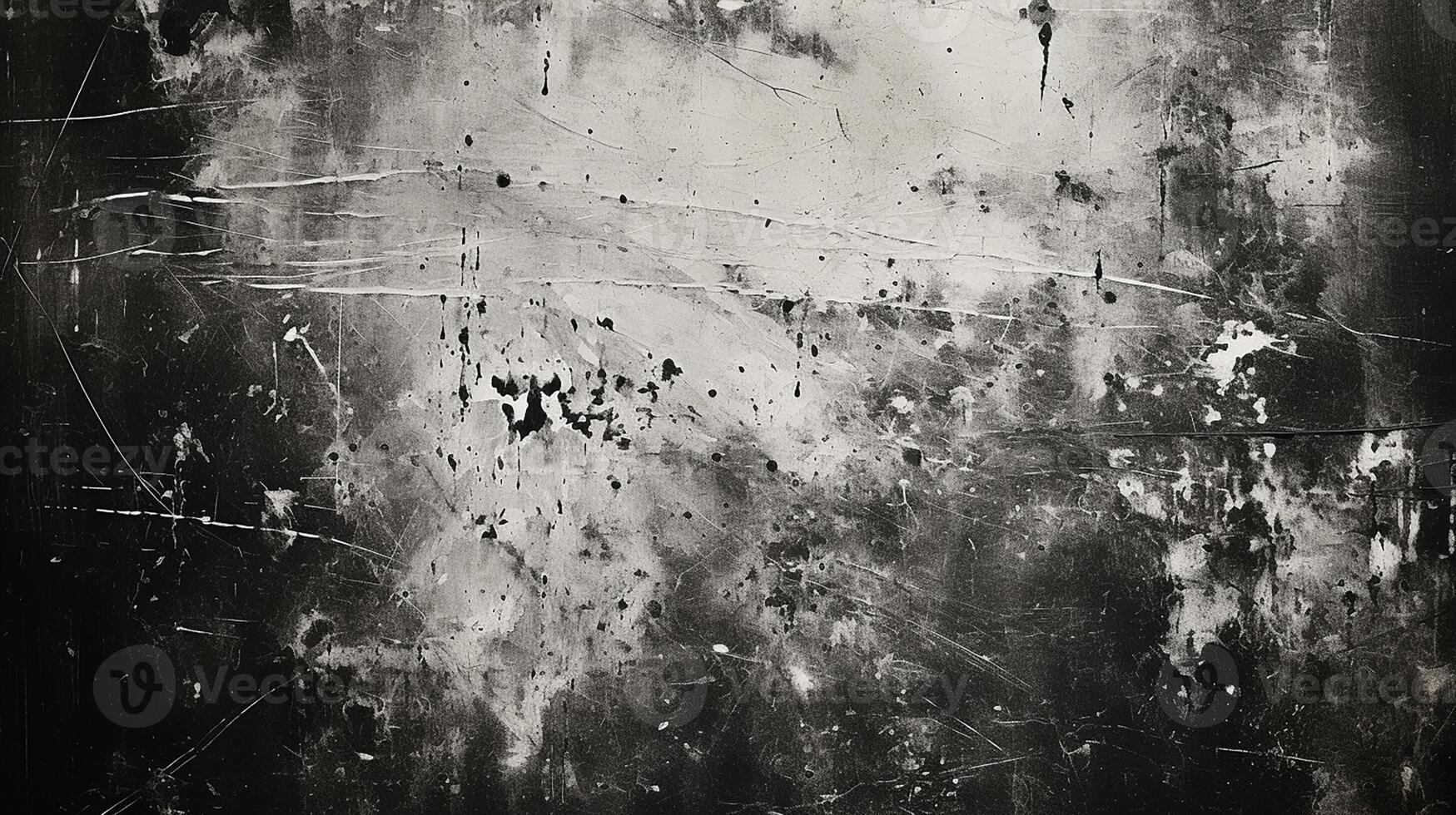 Grunge Black and White Abstract Scratched Texture Background photo