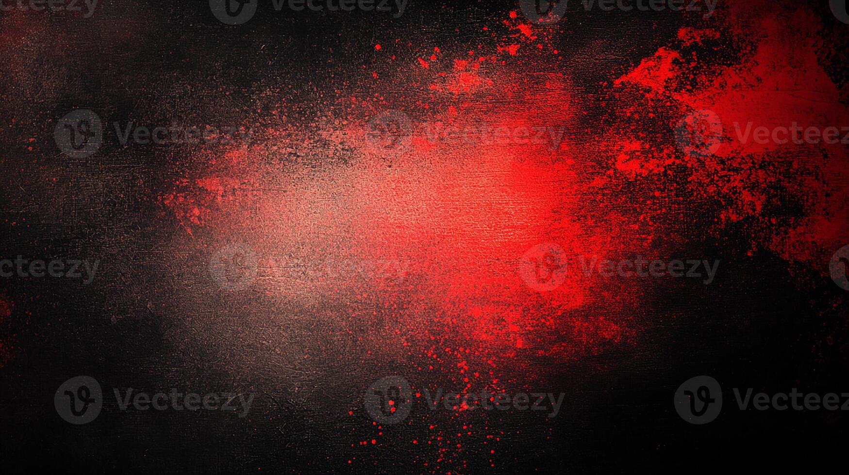 Dark Grunge Texture with Red Abstract Paint Splatter Background photo