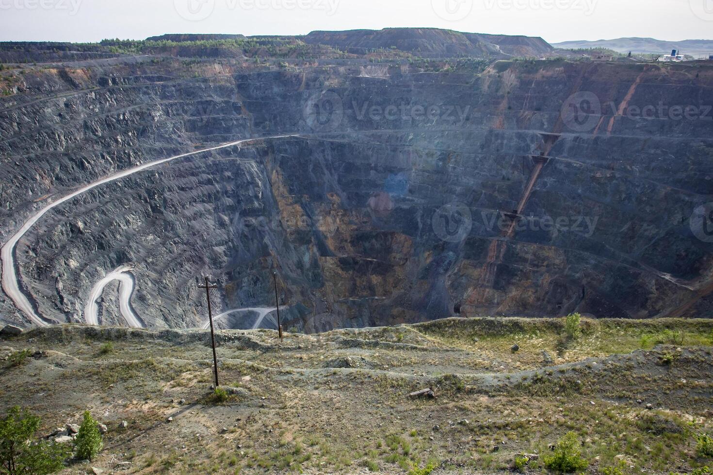 A large open pit photo