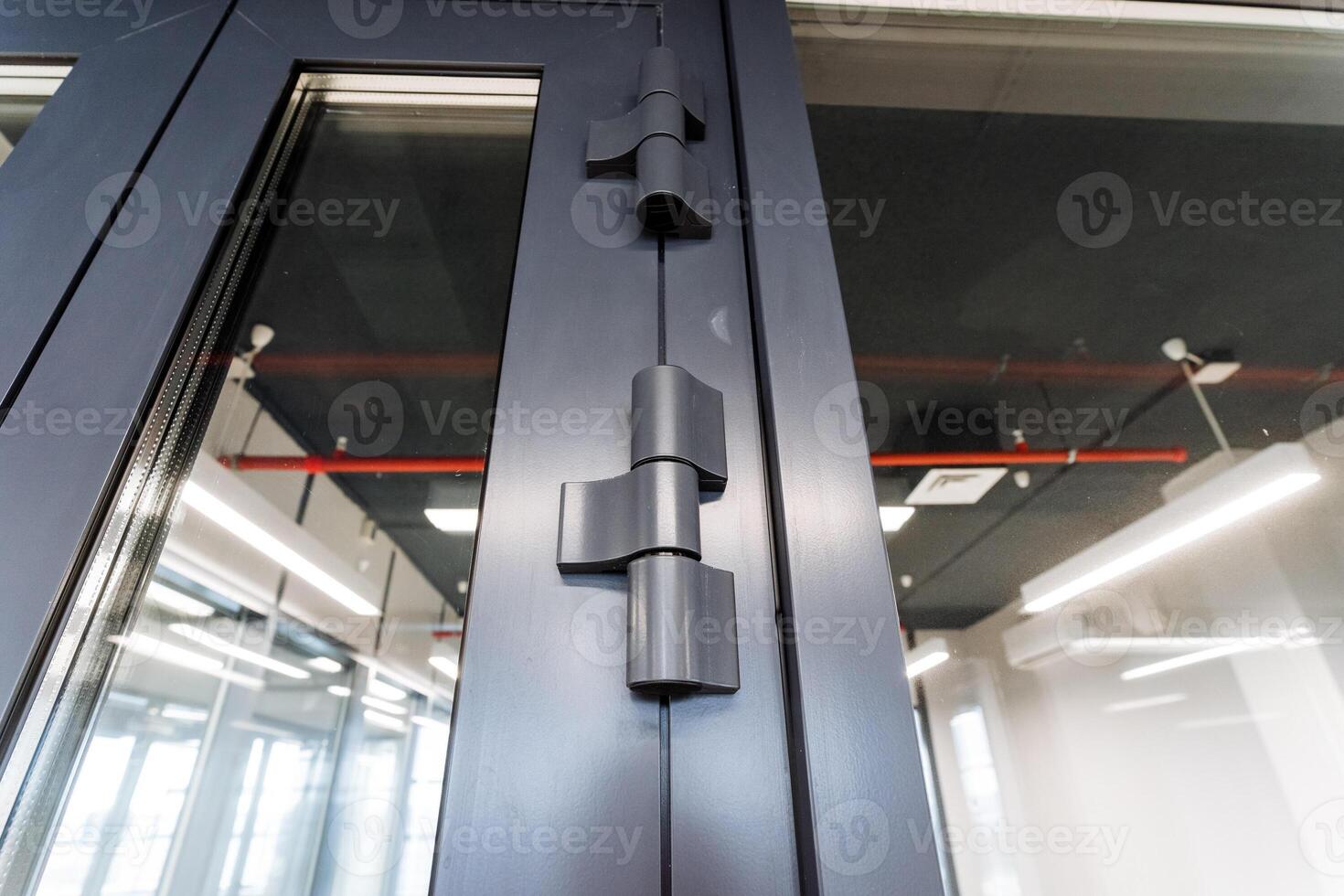 A close up of a door with a lock on it photo