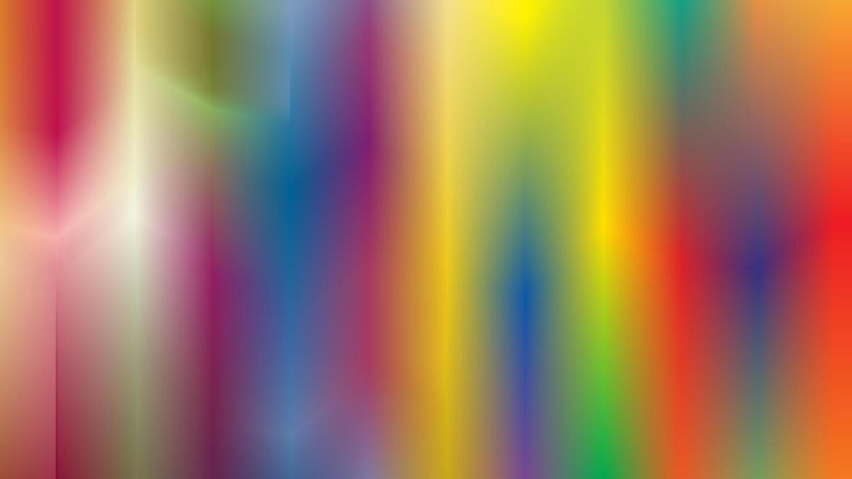 Abstract blurred gradient mesh background in bright rainbow colors. Colorful smooth banner template. vector