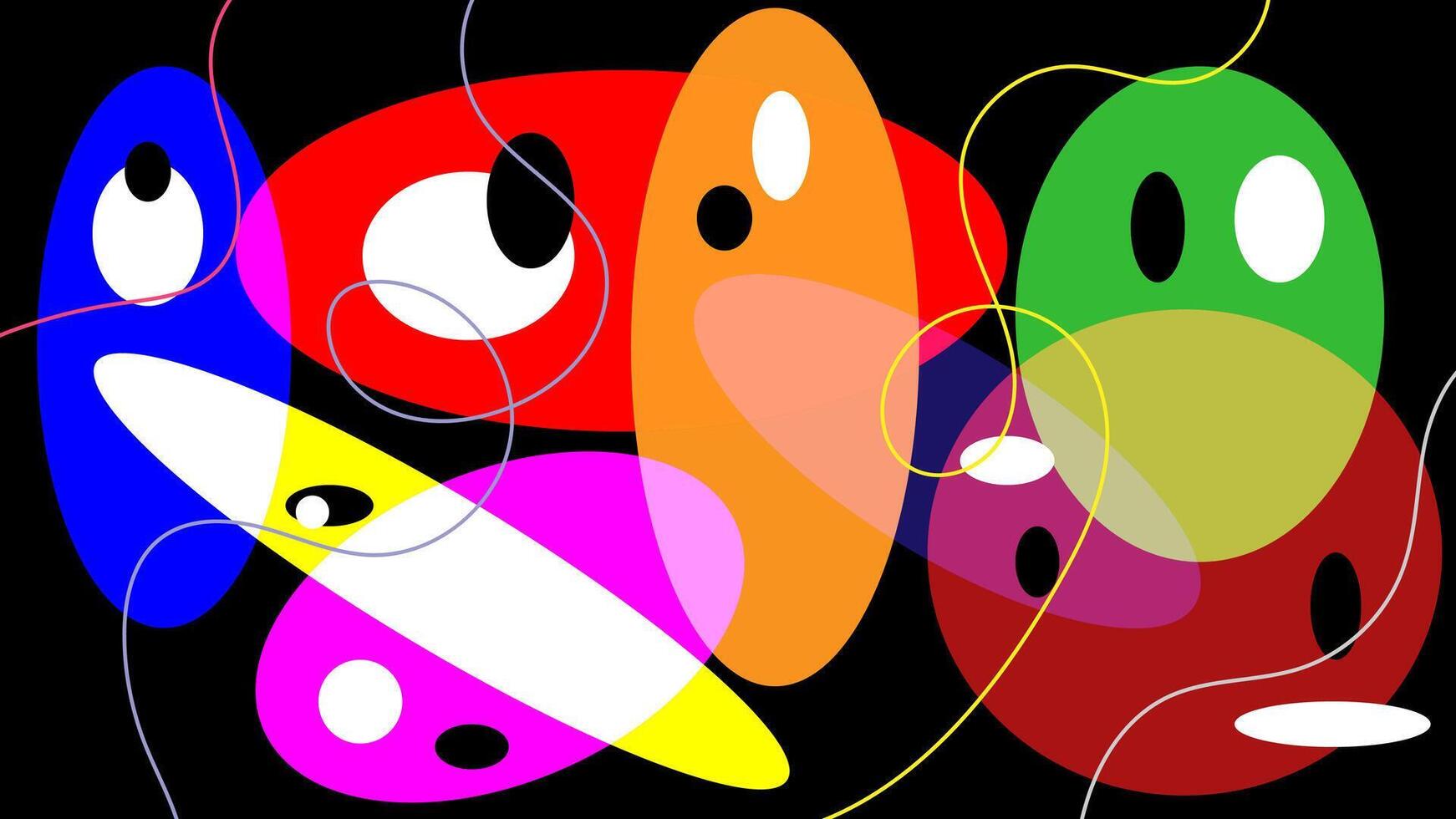 Abstract circle shape colorful Template, Geometric Background, flat design Illustration, Modern Background. vector