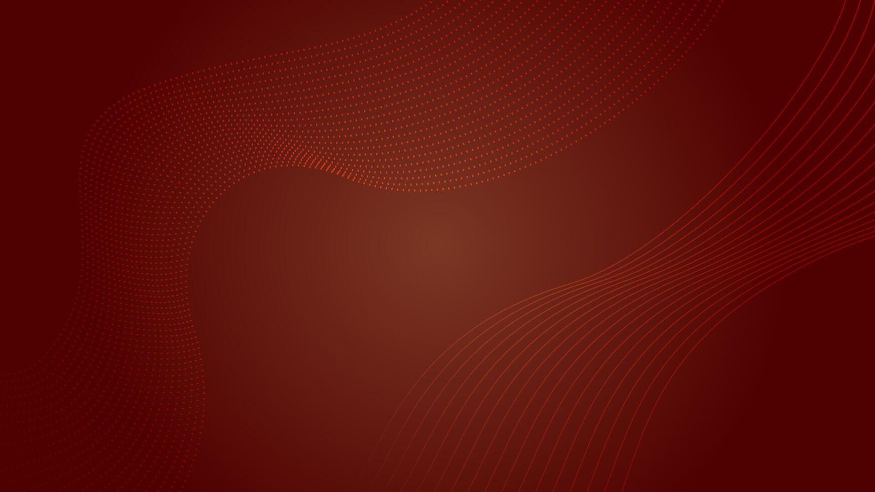 red gradient abstract background with wavy line patterns. vector