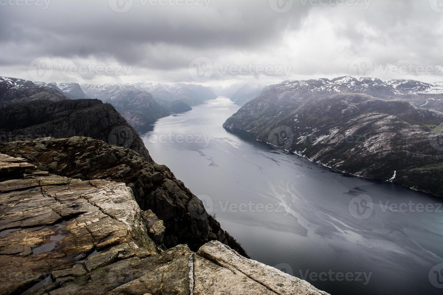 Lysefjord or Lysefjordenis a fjord located in the Ryfylke area in southwestern Norway photo