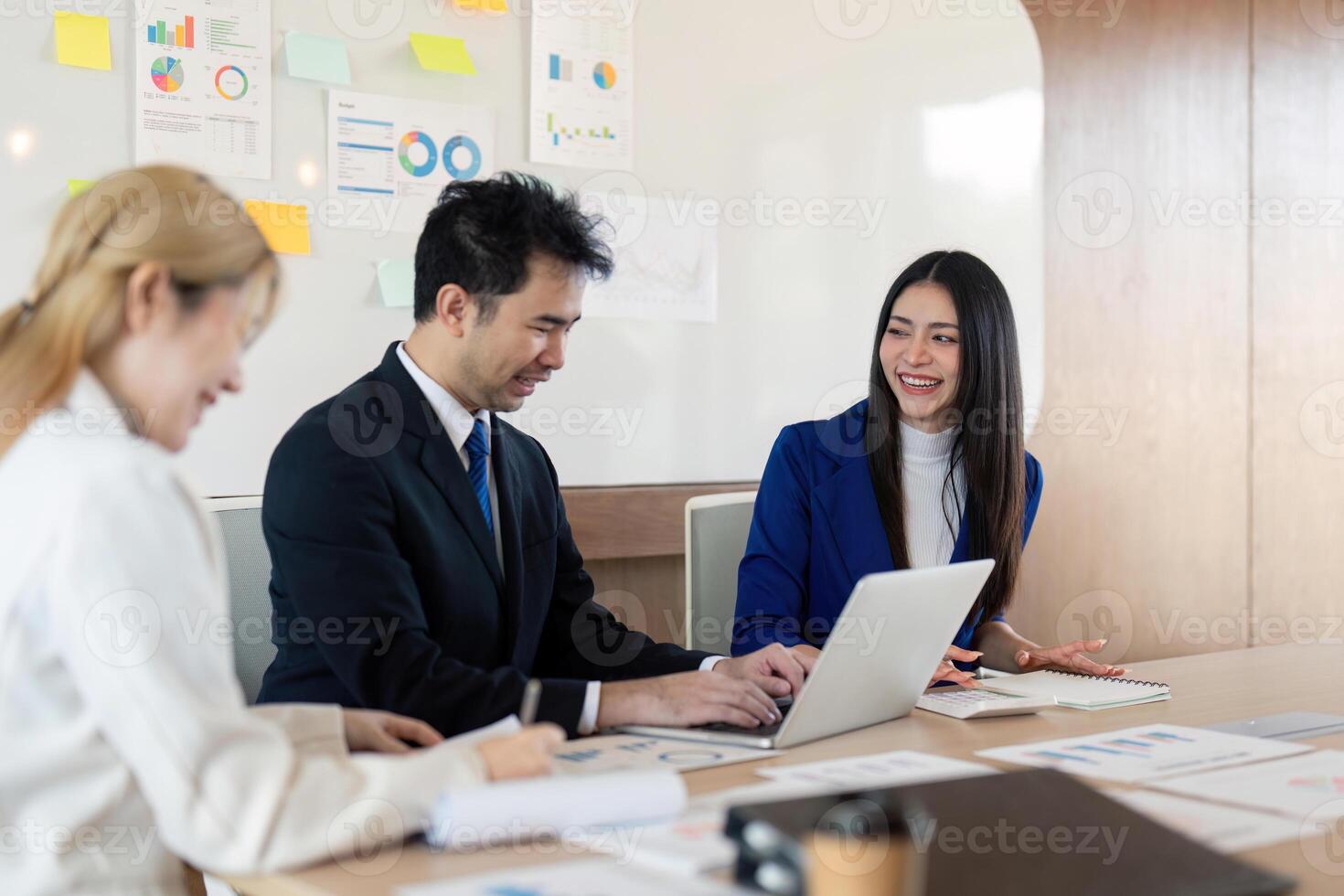 Professional team collaborating on financial strategy