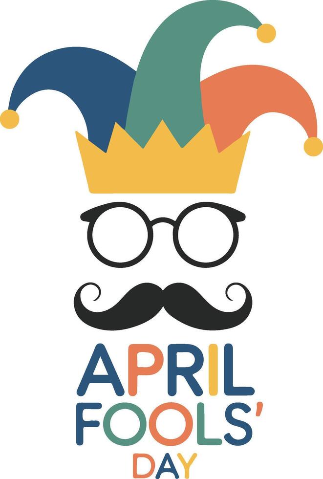 the logo for april fools day vector