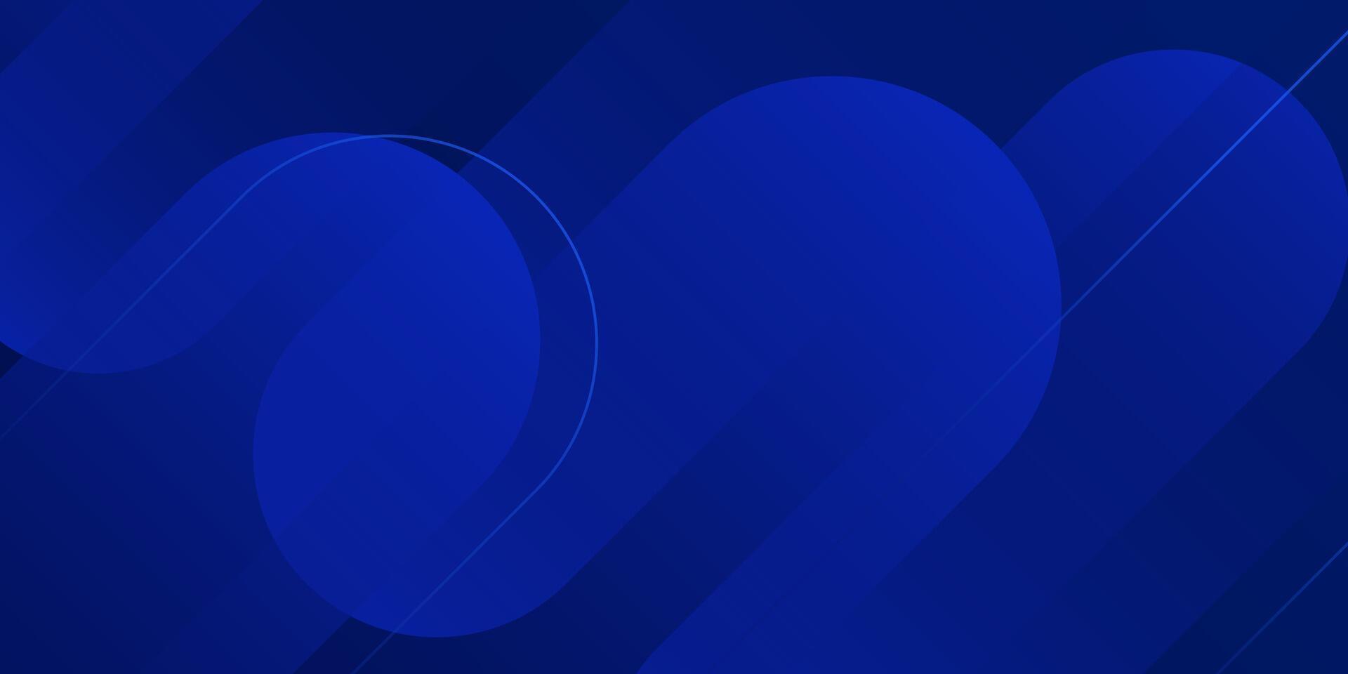 Abstract blue background with geometric shape vector