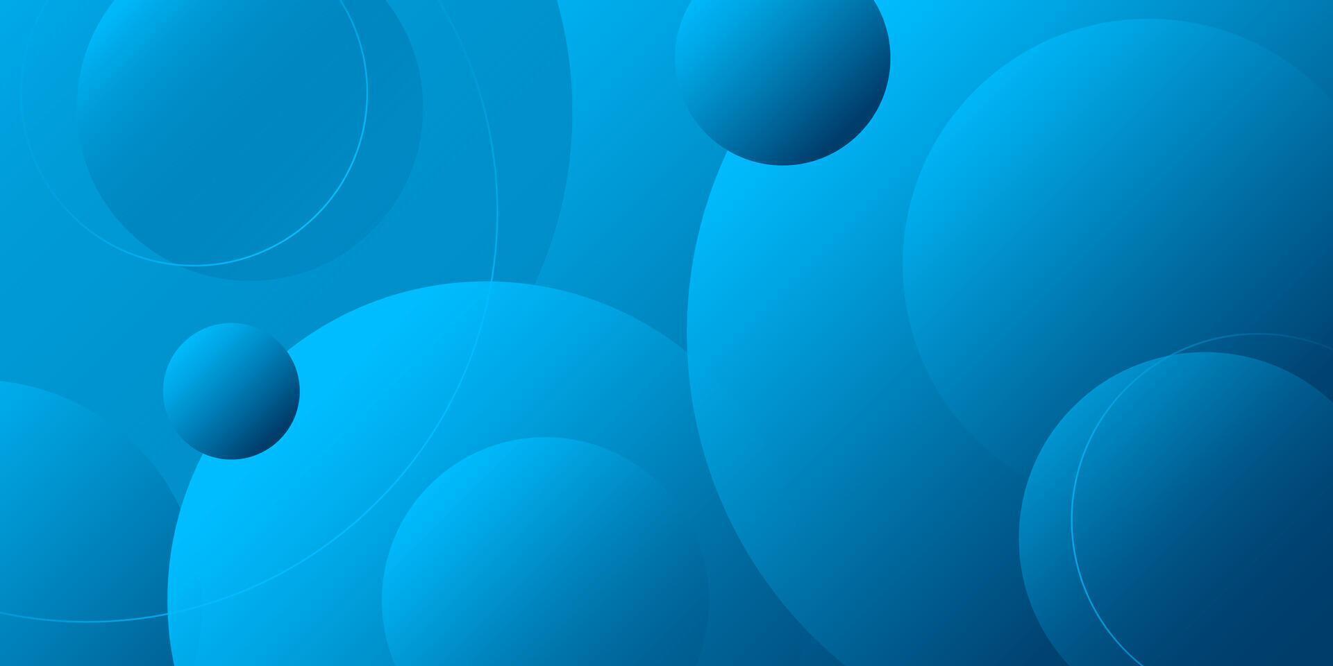 Blue abstract background with liquid circle effect. Modern background design vector