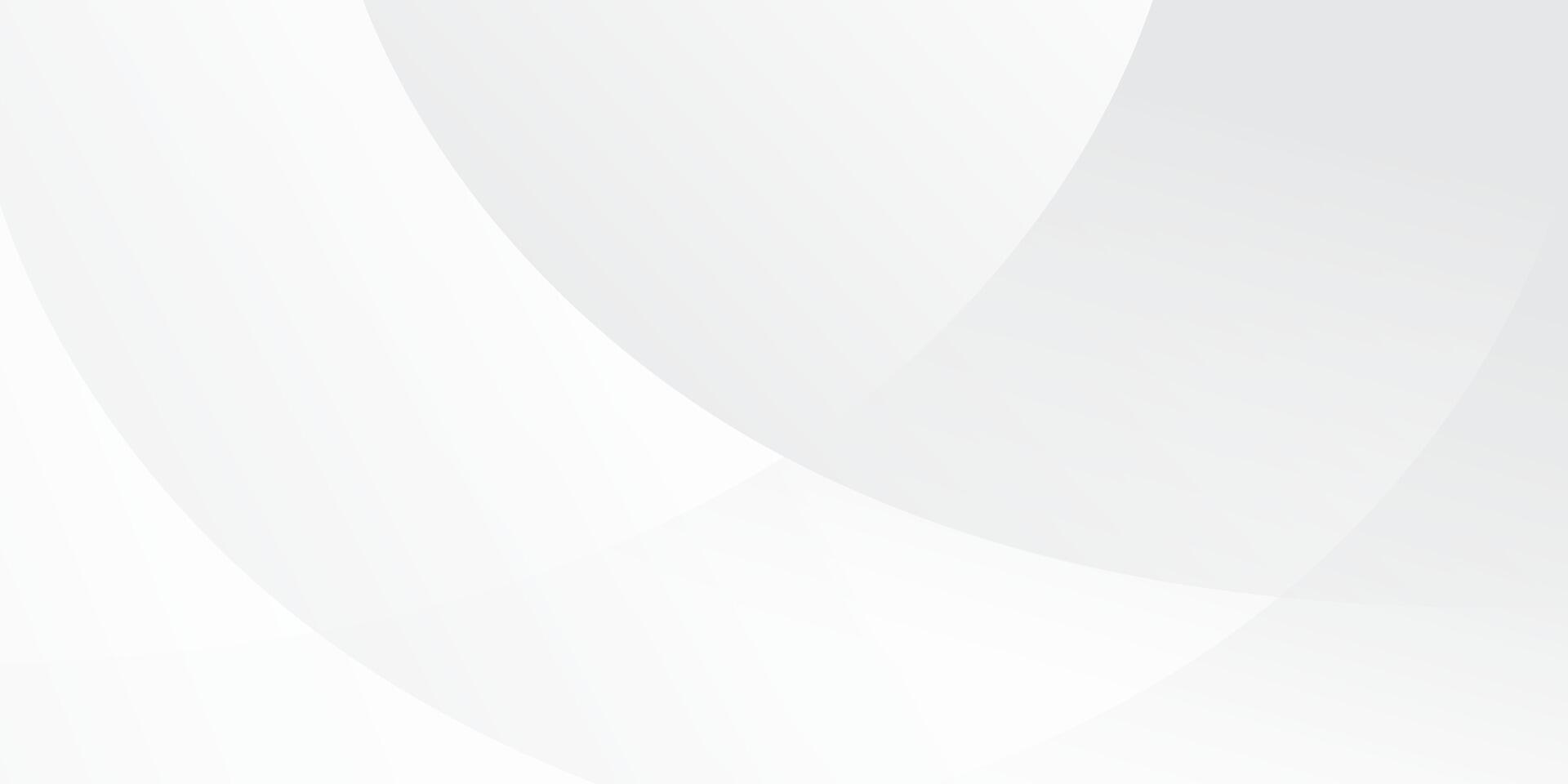 Abstract background of white and gray gradient with curved effect elements vector